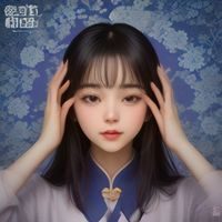 社区运营人员在电脑前回复读者留言，表情认真亲切